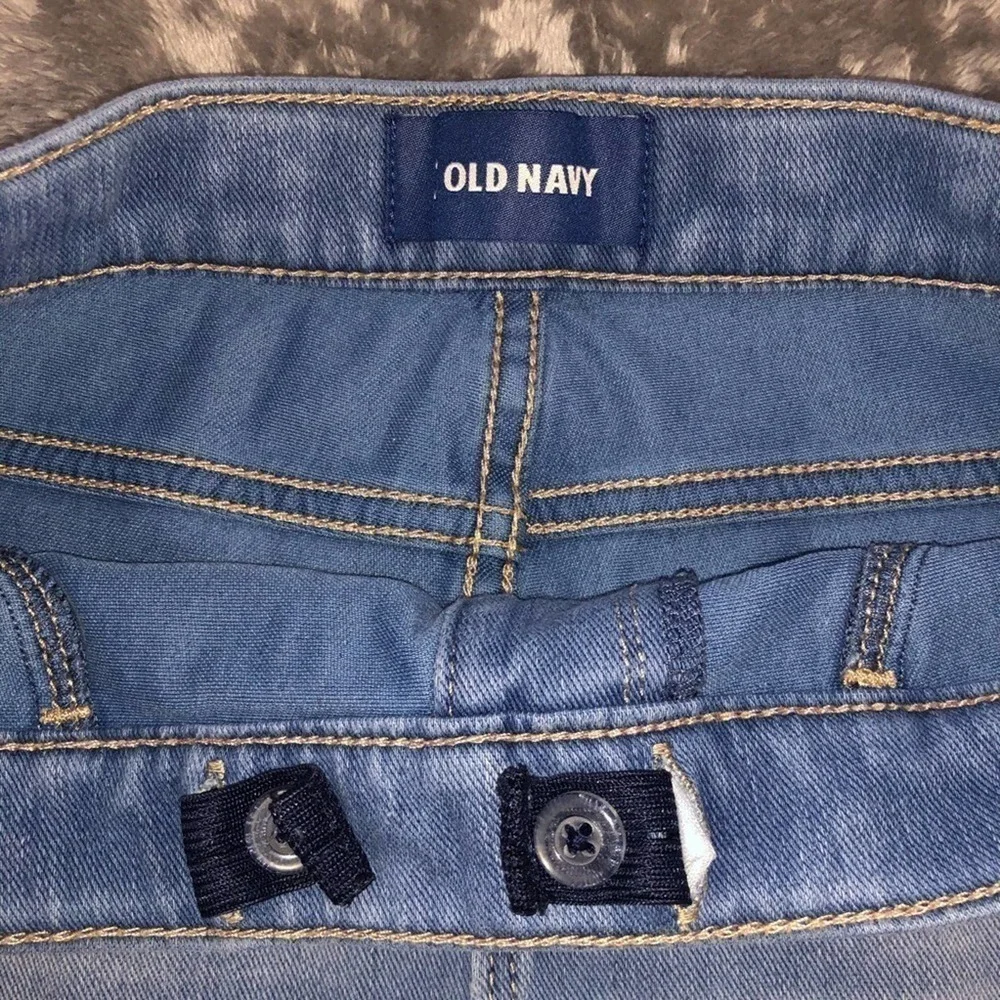 Old Navy Girls Distressed Elastic Waist Jean Shorts Denim Size 14 XL